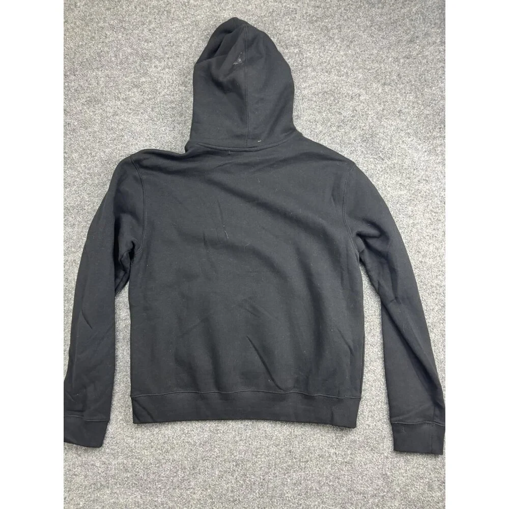 Adidas‎ Hoodie Mens Medium Black Pullover Fleece Sweatshirt Trefoil Graphic Logo